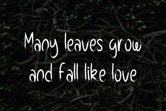 Forest Leaves Font Poster 3