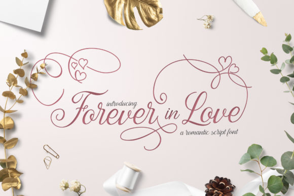 Forever in Love Font Poster 1