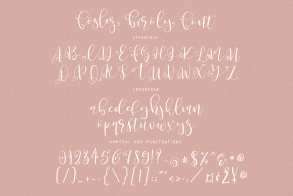 Foslez Biroly Font Poster 8