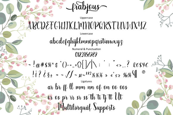 Frabjous Font Poster 11