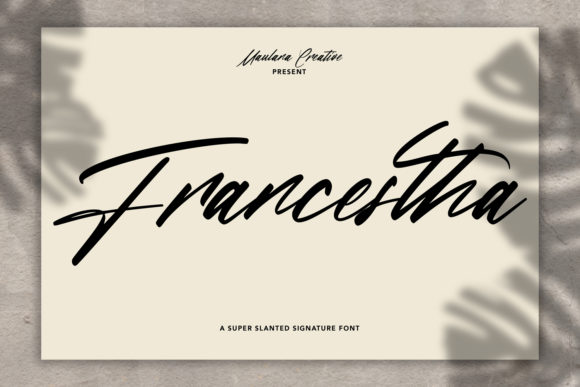 Francestha Font Poster 1
