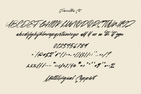 Francestha Font Poster 5