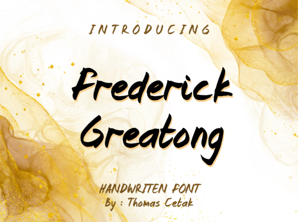 Frederick Greatong Font Poster 3