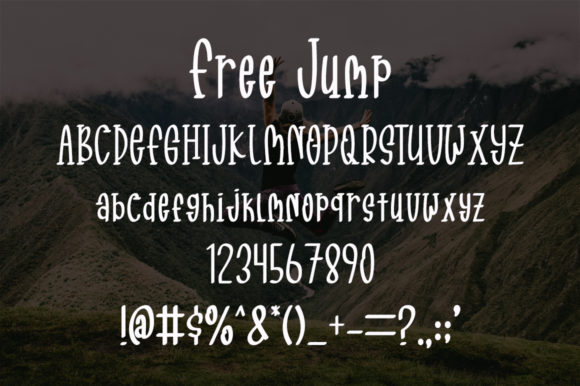 Free Jump Font Poster 5
