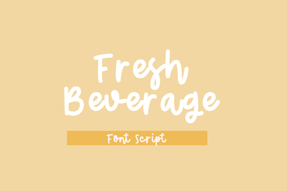 Fresh Beverage Font Poster 1