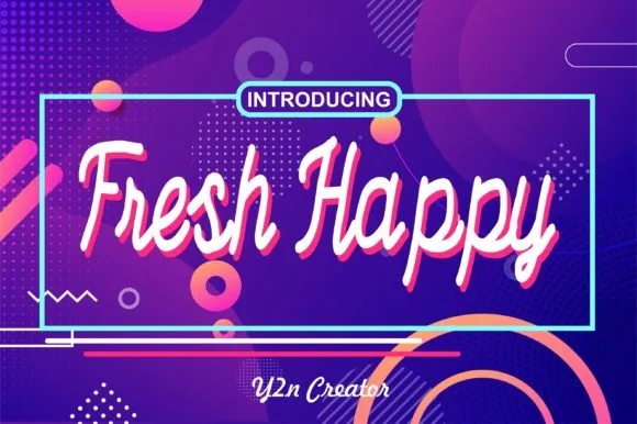 Fresh Happy Font Fresh Happy Font Poster 1