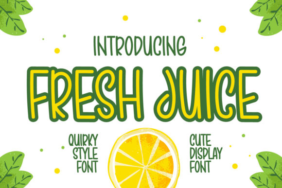 Fresh Juice Font Poster 1