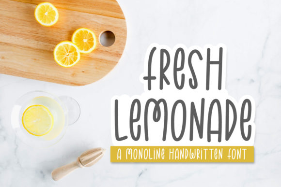 Fresh Lemonade Font Poster 1
