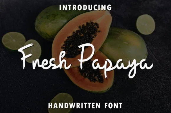Fresh Papaya Font Fresh Papaya Font Poster 1