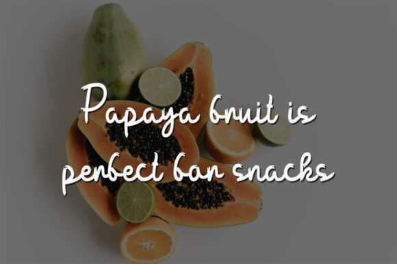 Fresh Papaya Font Poster 2