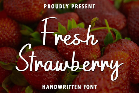 Fresh Strawberry Font Poster 1