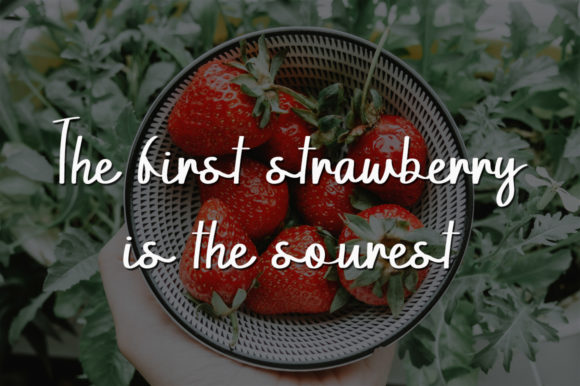 Fresh Strawberry Font Poster 3