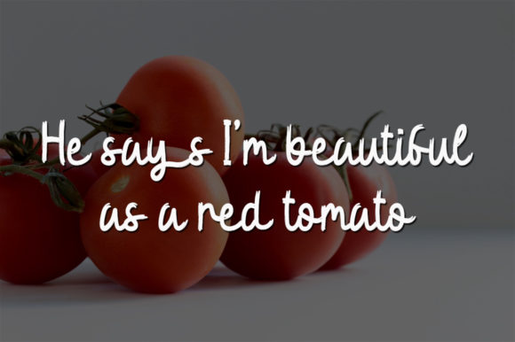 Fresh Tomato Font Poster 3