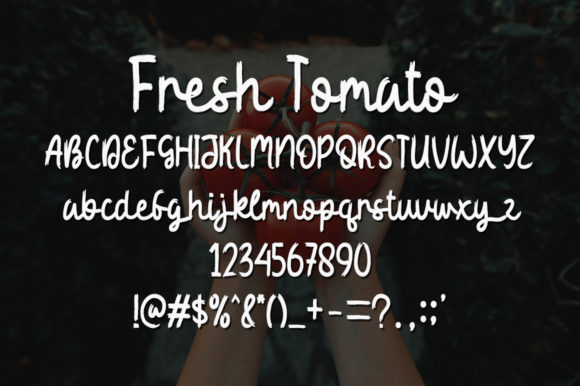 Fresh Tomato Font Poster 4