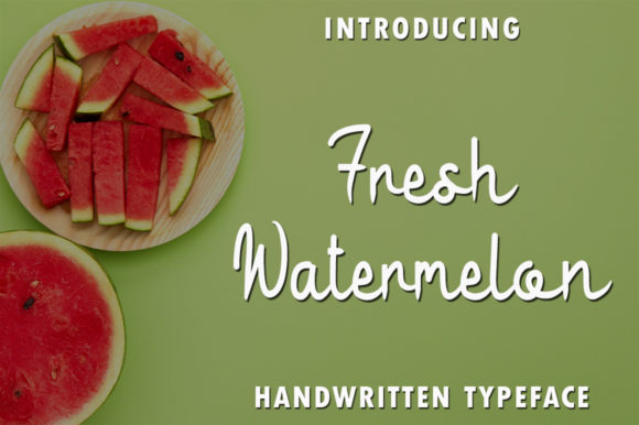 Fresh Watermelon Font Poster 1