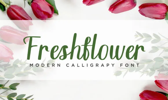 Freshflower Font Freshflower Font Poster 1