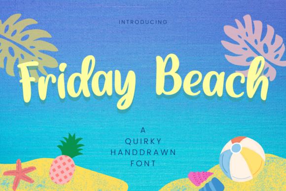 Friday Beach Font Poster 1