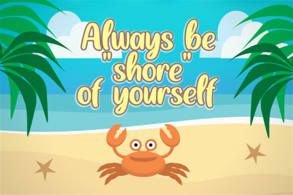 Friday Beach Font Poster 3