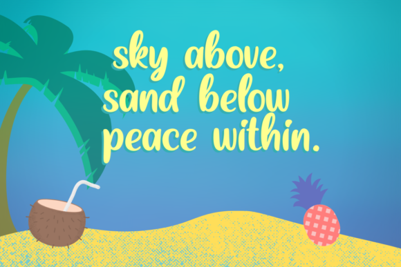 Friday Beach Font Poster 4