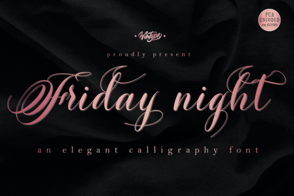 Friday Night Font Poster 1