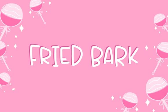 Fried Bark Font Poster 1