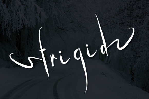 Frigid Font Poster 1