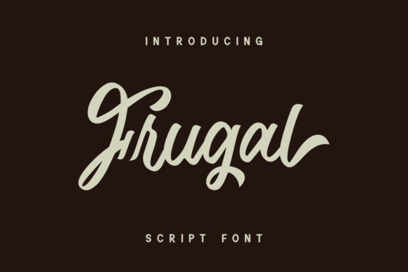 Frugal Font Poster 1