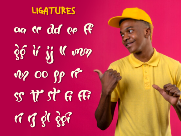 Fruit Squirting Font Poster 10