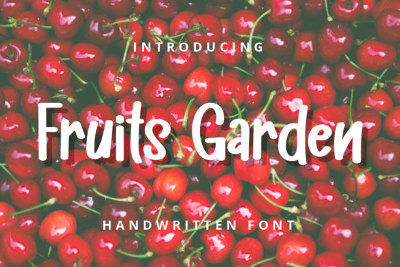 Fruits Garden Font Poster 1