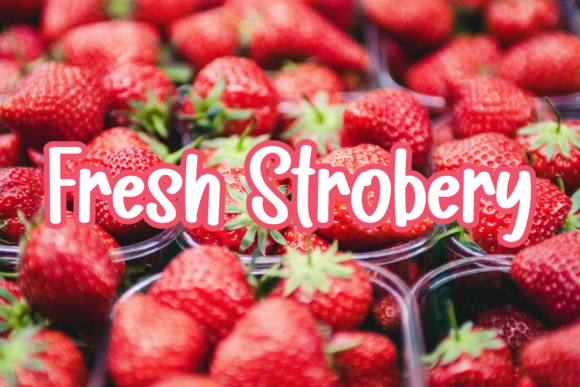 Fruits Garden Font Poster 2