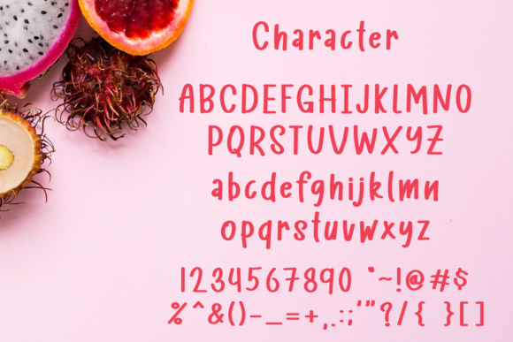 Fruits Garden Font Poster 3