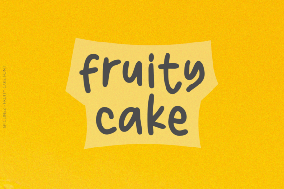 Fruity Cake Font Poster 1