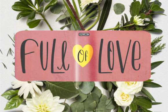 Full of Love Font Poster 1