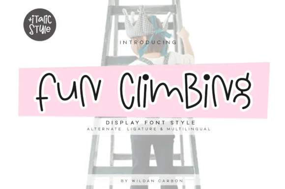 Fun Climbing Font Fun Climbing Font Poster 1