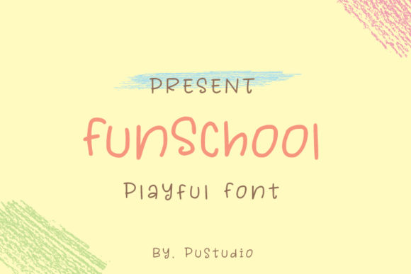 Fun School Font Poster 1