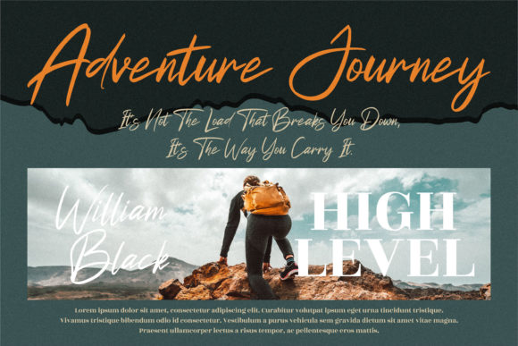 Futuristic Signature Font Poster 2