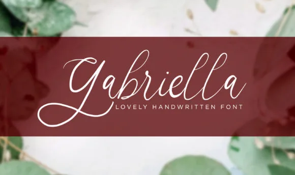 Gabriella Font Gabriella Font Poster 1
