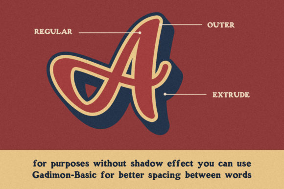 Gadimon Font Poster 6