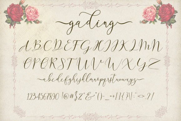 Gading Font Poster 9