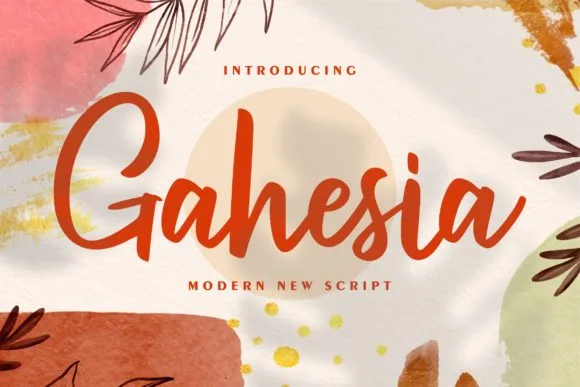 Gahesia Font Poster 1