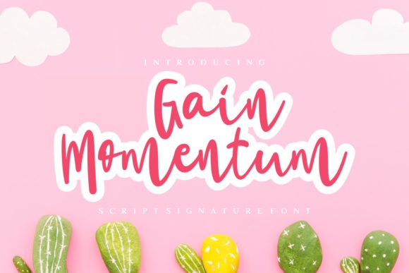 Gain Momentum Font Poster 1