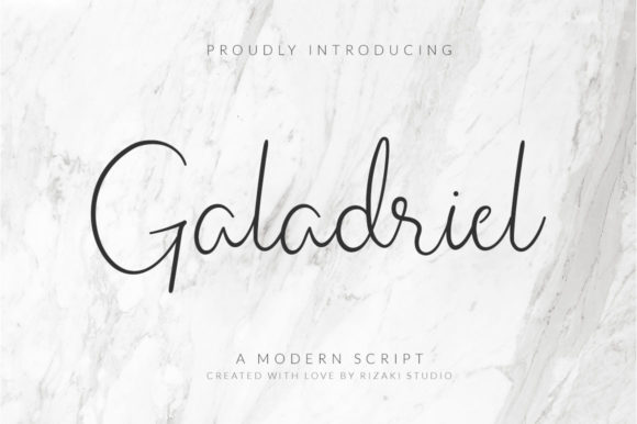 Galadriel Script Font Poster 1