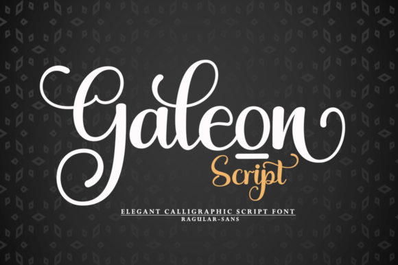 Galeon Script Font Poster 1