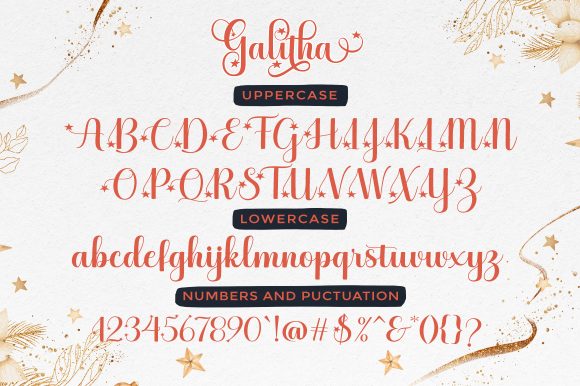 Galitha Font Poster 4