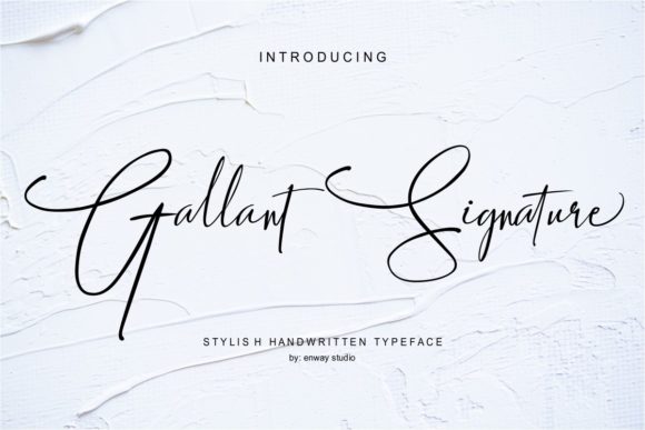 Gallant Signature Font Poster 1