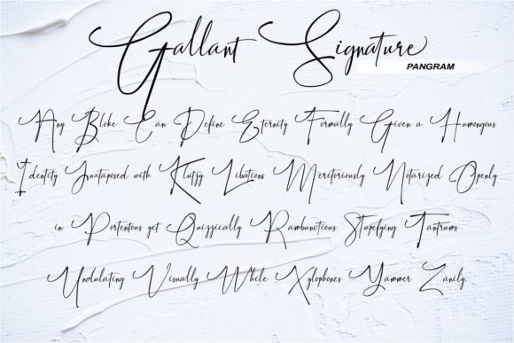 Gallant Signature Font Poster 6