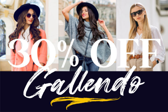 Gallendo Font Poster 3