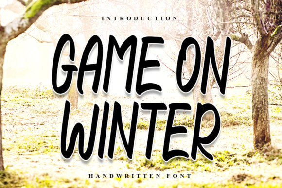 Game on Winter Font
