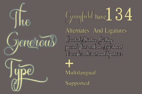 Gangfield Font Poster 5