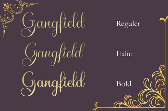 Gangfield Font Poster 7